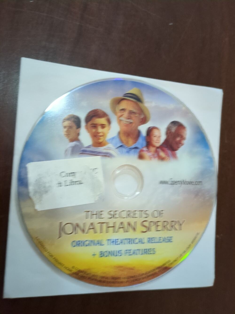 The Secrets of Jonathan Sperry dvd disc only
